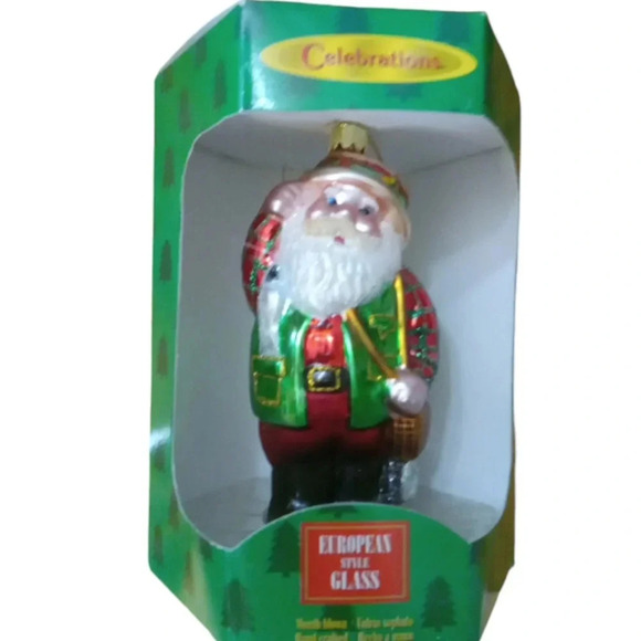 Bundle of 4 Vintage Christmas Santa Ornaments - Picture 4 of 7